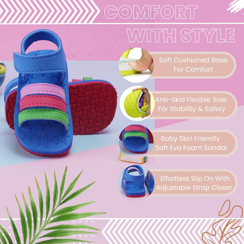 Kids Eva Velcro Sandals For Baby Girls and Boys/First Walking Sandals For 6 To 9 Months -BT4120