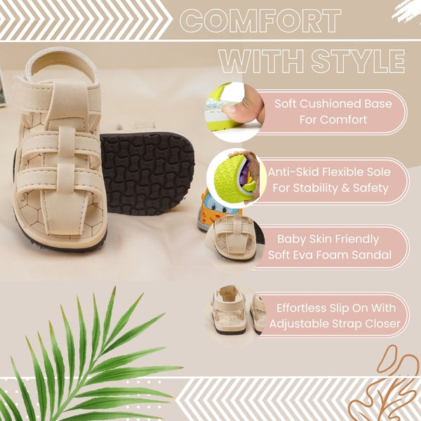 Kids Eva Velcro Sandals For Baby Girls and Boys/First Walking Sandals For 12 To 15 Months -BT4118