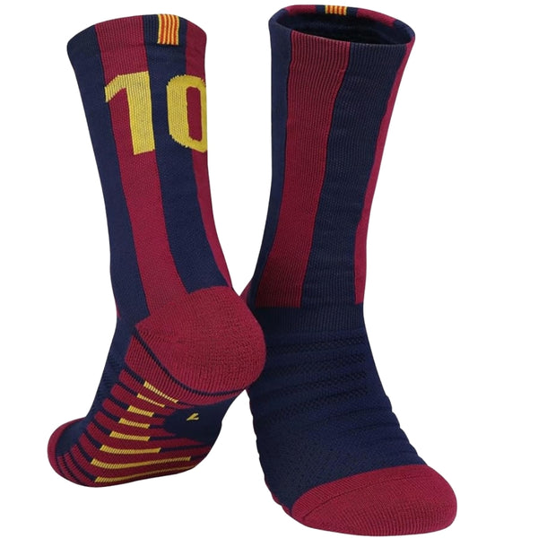 11 To 18 Years Football Socks for Boys and Girls,Mid-Calf/Crew Socks,Soccer Socks,Sports Socks Maroon,Blue-S2019