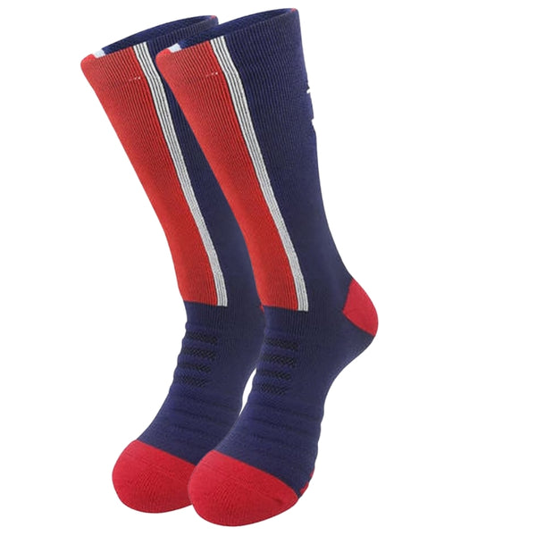 11 To 18 Years Football Socks for Boys and Girls,Mid-Calf/Crew Socks,Soccer Socks,Sports Socks Red,Blue-S2023