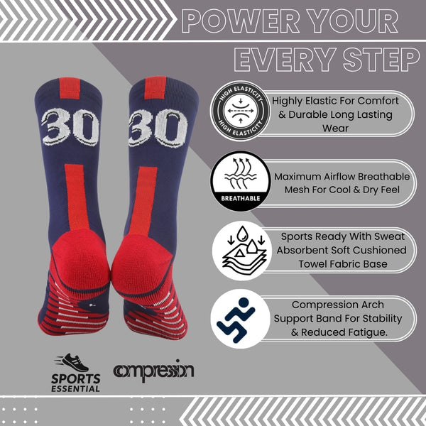 11 To 18 Years Football Socks for Boys and Girls,Mid-Calf/Crew Socks,Soccer Socks,Sports Socks Red,Blue-S2023
