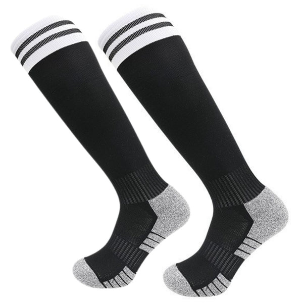 11 To 18 Years Football Socks for Boys and Girls,Knee Length Stockings,Calf Length SocksFootball Stocking,Soccer Socks,Sports Socks Black,White-S2024