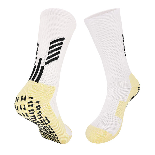 11 To 18 Years Football Socks for Boys and Girls,Mid-Calf/Crew Socks,Soccer Socks,Sports Socks White-S2031