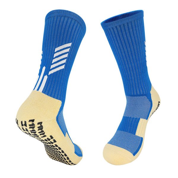 11 To 18 Years Football Socks for Boys and Girls,Mid-Calf/Crew Socks,Soccer Socks,Sports Socks Blue-S2033