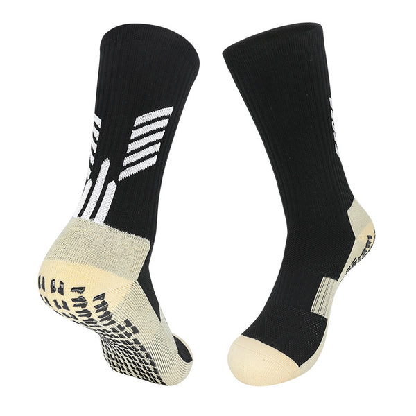 11 To 18 Years Football Socks for Boys and Girls,Mid-Calf/Crew Socks,Soccer Socks,Sports Socks Black-S2034