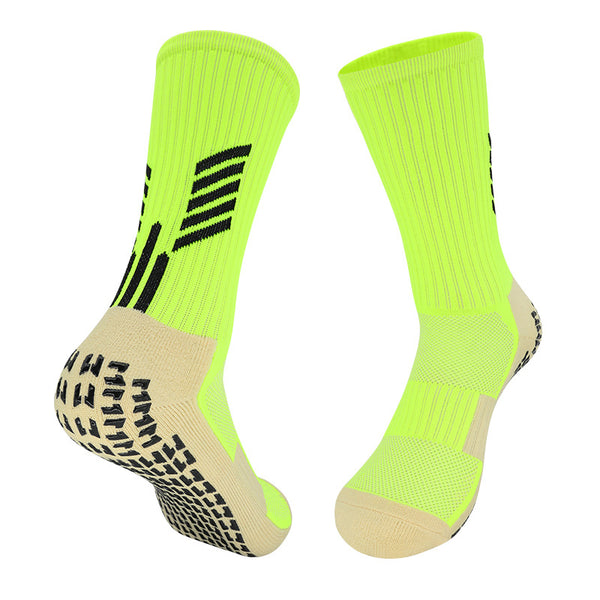 11 To 18 Years Football Socks for Boys and Girls,Mid-Calf/Crew Socks,Soccer Socks,Sports Socks Green-S2035