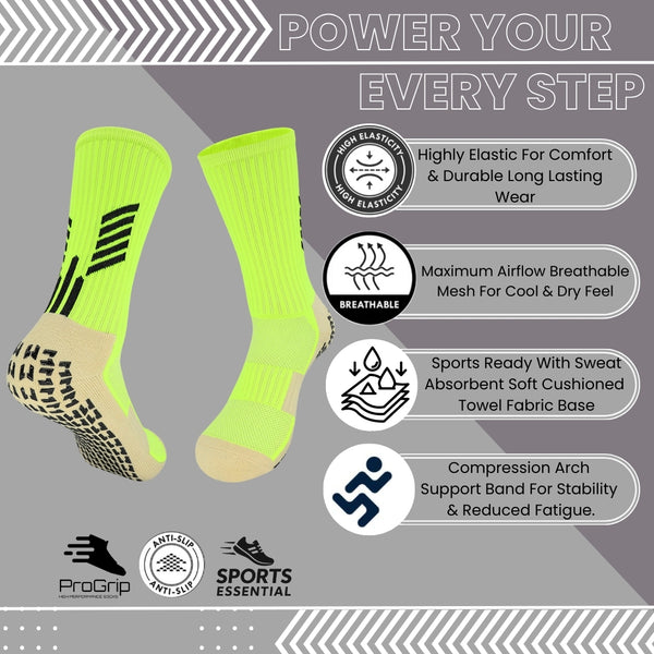 11 To 18 Years Football Socks for Boys and Girls,Mid-Calf/Crew Socks,Soccer Socks,Sports Socks Green-S2035