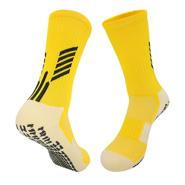 11 To 18 Years Football Socks for Boys and Girls,Mid-Calf/Crew Socks,Soccer Socks,Sports Socks Yellow-S2037