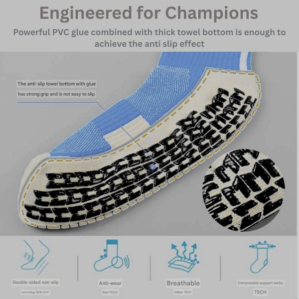 11 To 18 Years Football Socks for Boys and Girls Crew Length/Ankle Socks,Soccer Socks,Sports Socks Blue-S2045