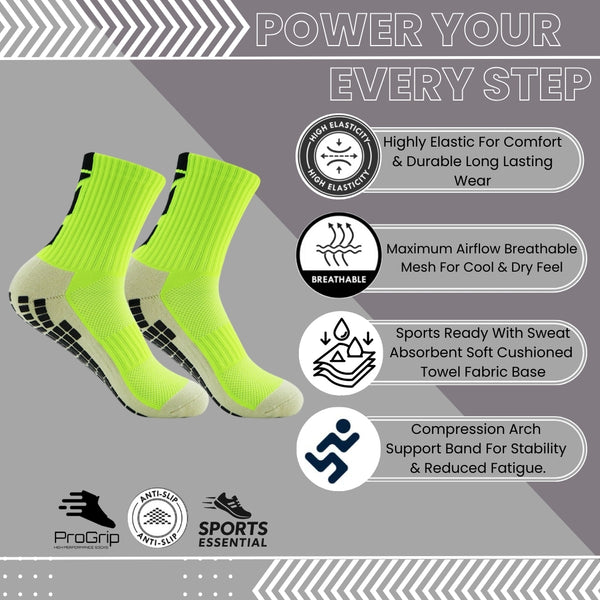 11 To 18 Years Football Socks for Boys and Girls Crew Length/Ankle Socks,Soccer Socks,Sports Socks Green-S2046