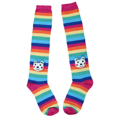 Unisex Cotton Multicolor Calf Length Kids Long Bear Face Socks-SK1114andF21