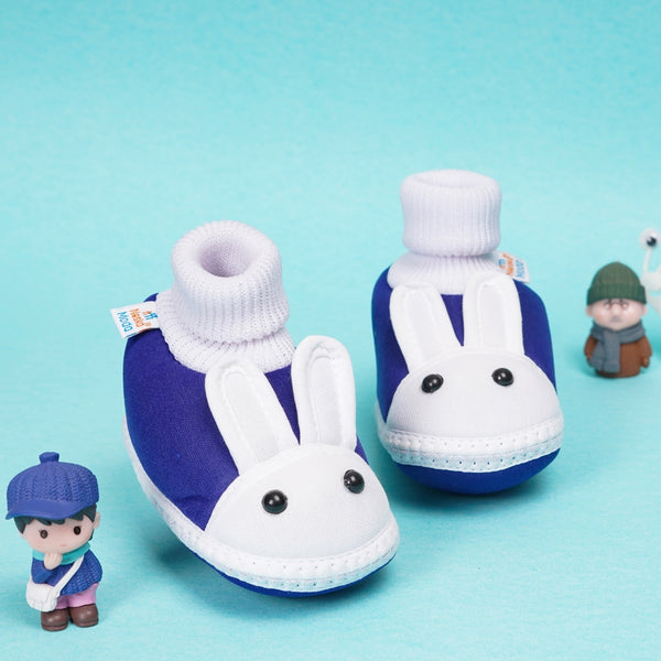 6 To 12 Months Baby Boys & Baby Girls Cute Soft Cotton Pre-Walker Rabbit Face Booties