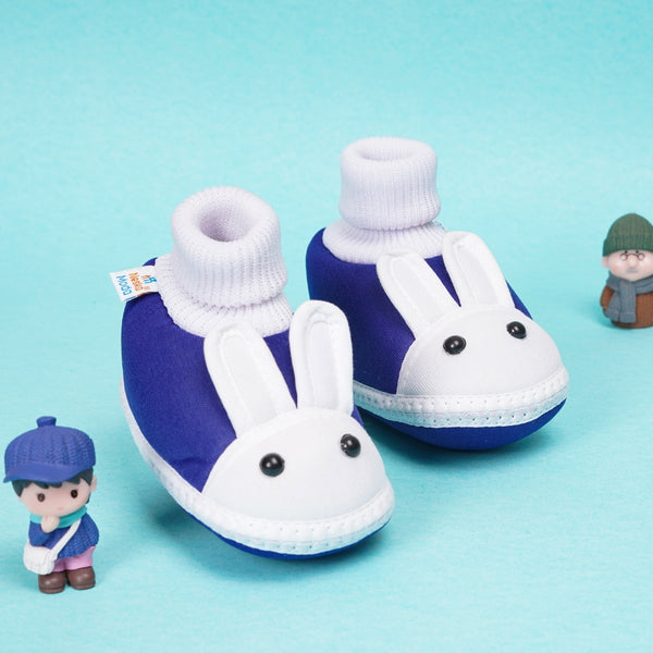 6 To 12 Months Baby Boys & Baby Girls Cute Soft Cotton Pre-Walker Rabbit Face Booties