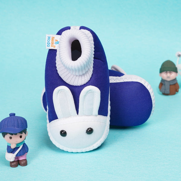 6 To 12 Months Baby Boys & Baby Girls Cute Soft Cotton Pre-Walker Rabbit Face Booties