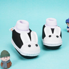 6 To 12 Months Baby Boys & Baby Girls Cute Soft Cotton Pre-Walker Rabbit Face Booties