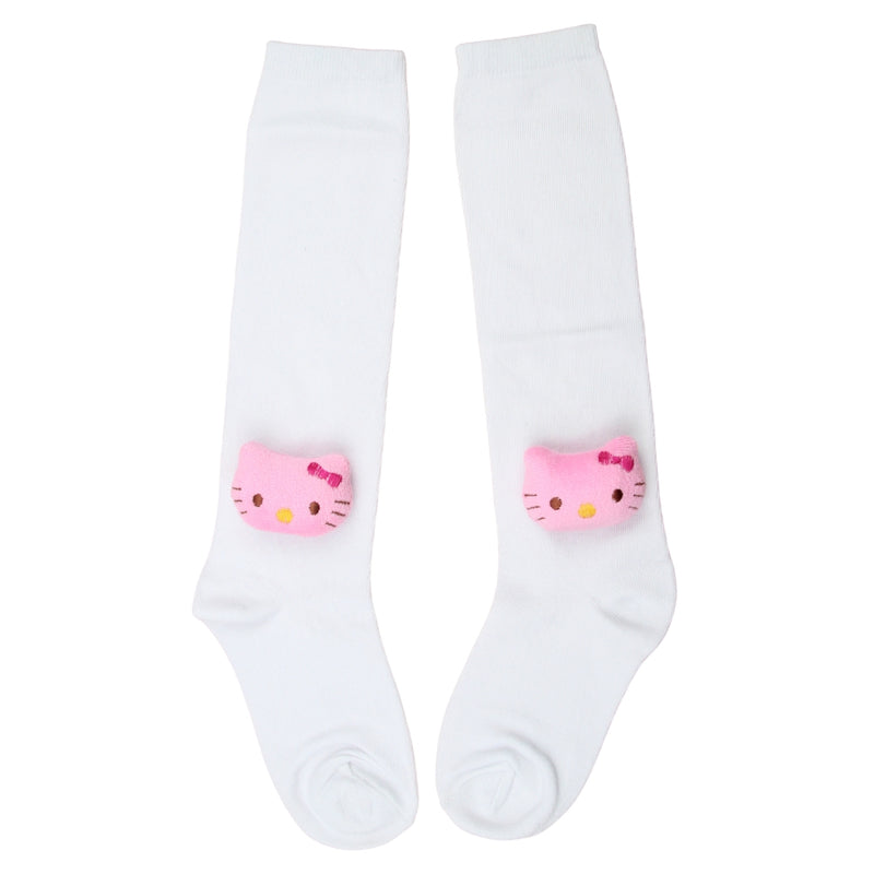 Unisex Cotton White Calf Length Kids Long Cat Face Socks-SK1486andF47