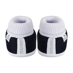 6 To 12 Months Baby Girls & Baby Boys Cotton Butterfly Frill Booties (White, Black)-SK176