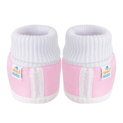 6 To 12 Months Baby Girls & Baby Boys Soft Cotton Butterfly Frill Booties (Multicolor)-SK179