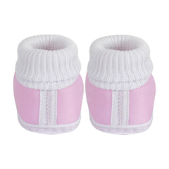6 To 12 Months Baby Boys & Baby Girls Cute Soft Cotton Pre-Walker Shoes Booties (Pink)-SK180