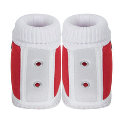 6 To 12 Months Baby Boys & Baby Girls Cute Soft Cotton Pre-Walker Shoes Booties (Red)-SK181