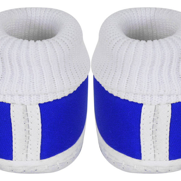 6 To 12 Months Baby Boys & Baby Girls Cute Soft Cotton Pre-Walker Shoes Booties (Blue)-SK182