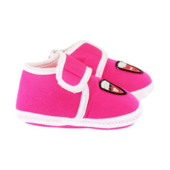 6 To 12 Months Baby Boys & Baby Girls Cute Soft Cotton Pre-Walker Sports Booties (Pink)-SK189
