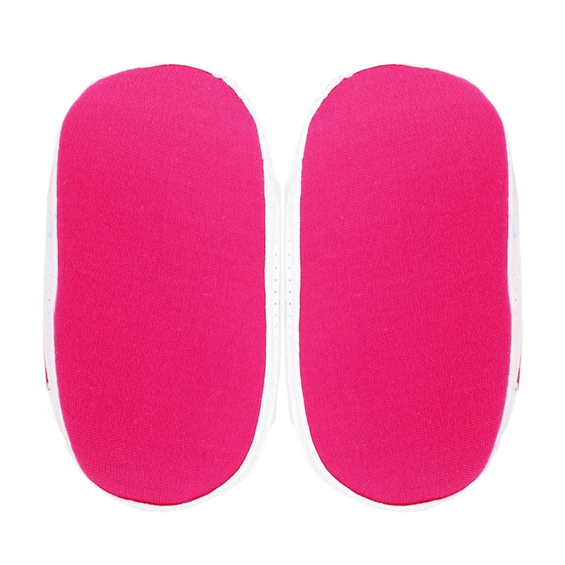 6 To 12 Months Baby Boys & Baby Girls Cute Soft Cotton Pre-Walker Sports Booties (Pink)-SK189