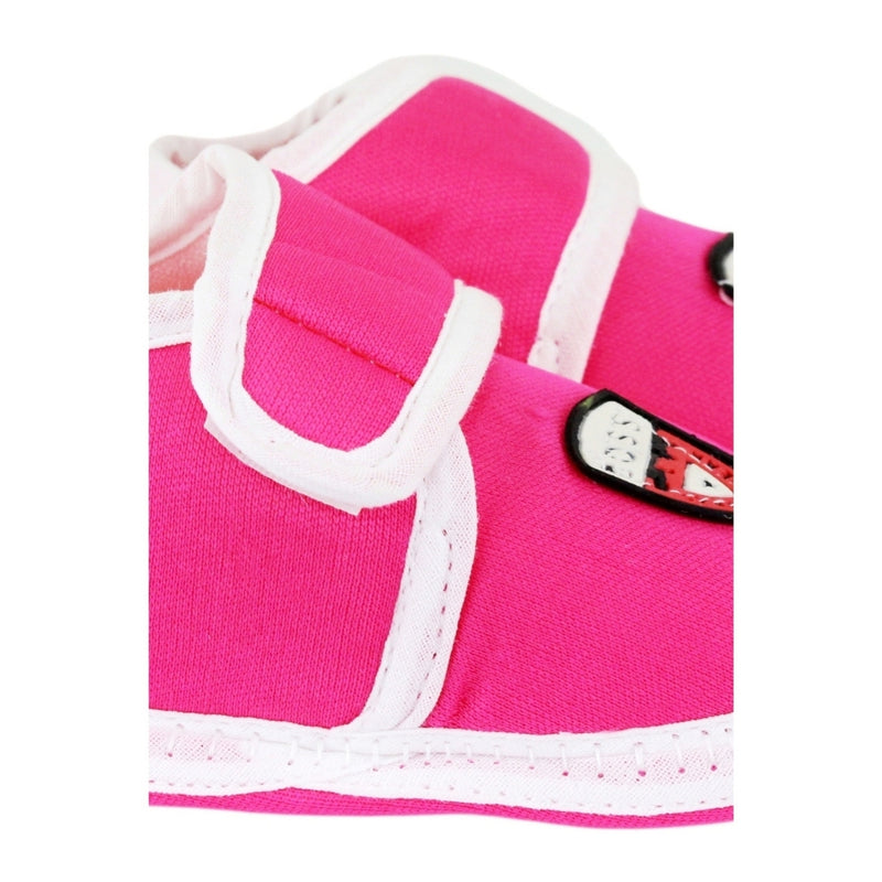 6 To 12 Months Baby Boys & Baby Girls Cute Soft Cotton Pre-Walker Sports Booties (Pink)-SK189