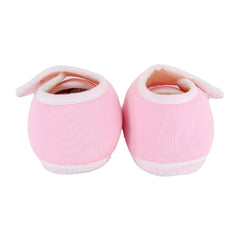 6 To 12 Months Baby Boys & Girls Soft Cotton Pre-Walker Sports Booties (White, Pink)-SK190