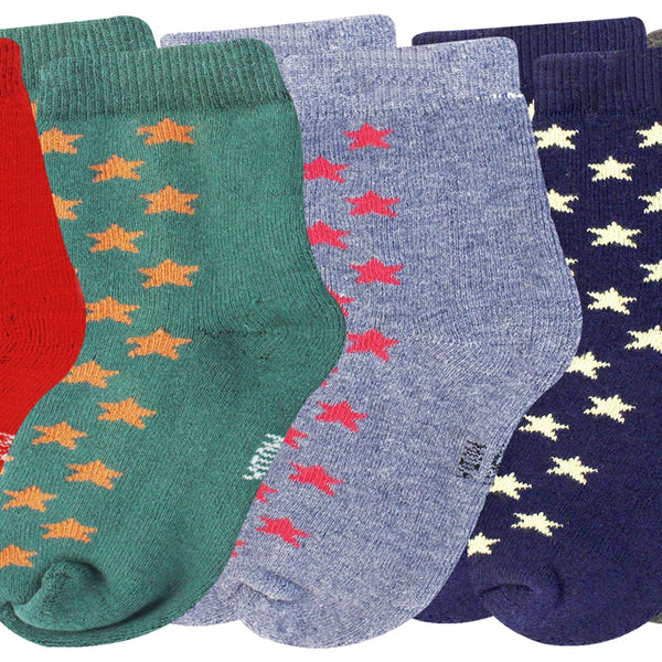 Boy's & Girl's 5 Pair Polka Dot Cotton Ankle Socks For 3 To 5 Years-SK726