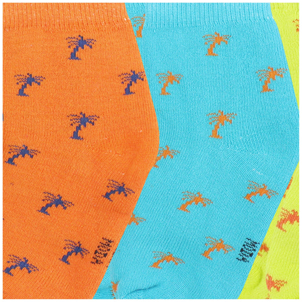 11 To 15 Years Boys & Girls 5 Pairs Terry Cotton Ankle Socks (Purple,Light Blue,Pink,Orange,Yellow)-SK1003