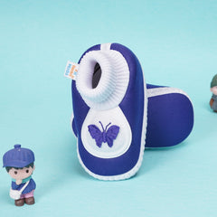 6 To 12 Months Baby Girls & Baby Boys Soft Cotton Cute Butterfly Booties